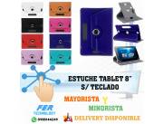 ESTUCHE TABLET 8" S/ TECLADO