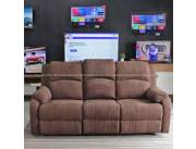 SOFA POLTRONA COUFA 3 LUGARES RECLINABLE CON PORTA VASOS