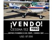 EN VENTA CESSNA 152 AÑO 1980