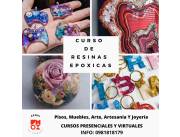 Cursos de Arte, Artesanías y joyerías con Resina Epoxica