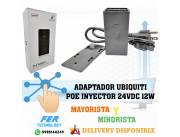 ADAPTADOR UBIQUITI POE INYECTOR 24VDC 12W