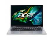 NOTEBOOK ACER I3 ASPIRE 3 A3SP14-31PT-38YA 1.8/8/256/W11H/14"WUXGA TOUCH/PLATA