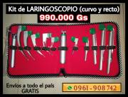 KIT COMPLETO DE LARINGOSCOPIO EN OFERTA!! PALAS CURVAS Y RECTAS DESDE NEONATO