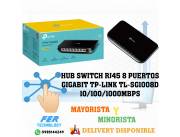 HUB SWITCH RJ45 8 PUERTOS GIGABIT TP-LINK TL-SG1008D 10/100/1000MBPS