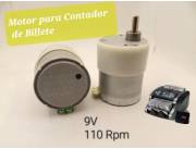 Motor para máquina Contador de Billetes, 9V 110Rpm 0️⃣9️⃣8️⃣1️⃣9️⃣1️⃣2️⃣2️⃣2️⃣8️⃣🇵🇾