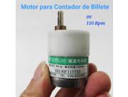 Motor para máquina Contador de Billetes, 9V 110Rpm 0️⃣9️⃣8️⃣1️⃣9️⃣1️⃣2️⃣2️⃣2️⃣8️⃣🇵🇾