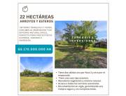 Terreno de 22 Hectárea con Casa - Arroyos y Esteros sobre Ruta 3