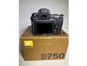 Nikon D750 24.3MP Digital SLR Camera Body Only with 3.2 LCD Screen