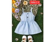 VESTIDITO AZULADO SHEIN KIDS TALLE 2 - 3