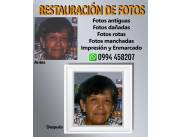 RESTAURACION DE FOTOS ANTIGUAS - DAÑADAS