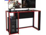 MESA ESCRITORIO GAMER SINGAPUR NEGRO/ROJO