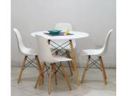 MESA EAMES REDONDA 90 CM BLANCO