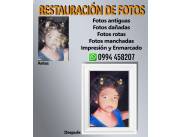 RESTAURACION DE FOTOS - IMPRESION - ENMARCADO