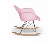 SILLA EAMES MECEDORA ROSADO