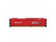 MEMORIA RAM KINGSTON DDR3 FURY BEAST 8GB 1600 MHZ ROJO