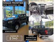 NISSAN FRONTIER 4X4 Aut. 5 AÑOS DE MANTENIMIENTO GRATIS + ESCRITURA + SEGURO X 1 AÑO