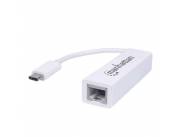 ADAPTADOR MANHATTAN USB-C 3.2/RJ45 GBLAN 507585 BLANCO
