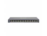 SWITCH HIKVISION DS-3E0516P-O 16P 8POE GBPS/8LAN GBPS METAL PARED/ESCRITORIO