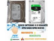 DISCO INTERNO 3.5 SEAGATE 4TB 5400 RPM NUEVO