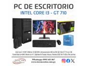 PC de Escritorio Intel Core i3 GT 710. Adquirila en cuotas!