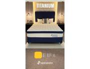 SOMIER SUPER SPUMA TITANIUM PARA 100 KG !! NUEVOS CON GARANTIA ! HACEMOS DELIVERY !!