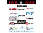 Desbloqueo de DVR y NVR