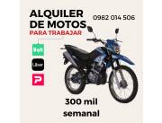 Alquilo Moto para trabajar