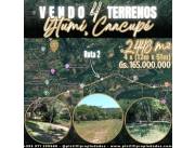 VENDO 4 TERRENOS HERMOSOS TERRENOS CON ARROYO YTUMI CAACUPÉ