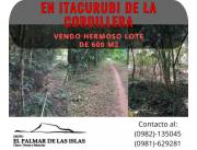 Disponible Lote de 600 m2 en Itacurubi de la Cordillera