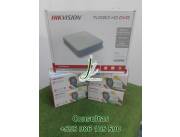 Vigilancia Profesional en Itauguá: Kit Hikvision ColorVu 4 Cámaras + DVR + 1TB