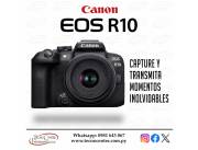 Canon EOS R10 Kit 18-45mm. Adquirila en cuotas!