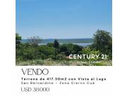 En venta Terreno con vista al Lago en San Bernardino