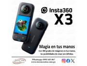 Cámara de acción Insta360 X3. Adquirila en cuotas!