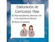 Elaboración de Currículum Vitae (CV)