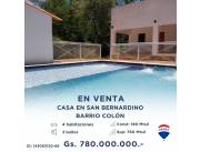 CASA - VENDO - PARAGUAY SAN BERNARDINO