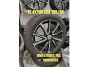 Oferta Llanta Deportiva 16 4x100 con cubiertas nuevas