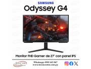 Monitor Gamer Samsung Odyssey G4 27” Full HD. Adquirilo en cuotas!