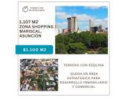 Terreno 1.107 m2 Zona Shopping Mariscal, Asunción