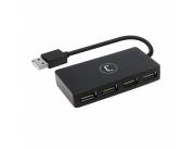 ADAPTADOR UNNO HB1008BK HUB 4-PORTS USB 2.0