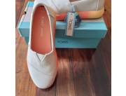 TOMS Alpargata Mallow Natural Canvas / Talla 7.5