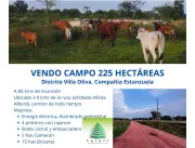 CAMPO EN ESTANZUELA VILLA OLIVA DE 225 HAS PARA GANADERÍA