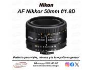 Lente Nikon FX 50mm. F/1.8D. Adquirilo en cuotas!