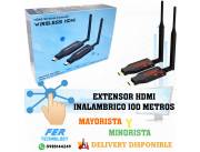 EXTENSOR HDMI INALAMBRICO 100 METROS