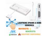 LIGHTNING IPHONE A HDMI GENERICO