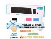 TECLADO C/ MOUSE INALAMBRICO LUO LU-555