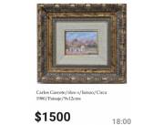 Vendo óleo sobre lienzo de Carlos garceta paisaje