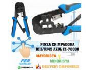 PINZA CRIMPADORA RJ11/RJ45 AZUL JZ-70030