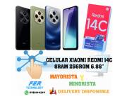 CELULAR XIAOMI REDMI 14C 8RAM 256ROM 6.88"