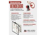 BUSCAMOS VENDEDOR CON EXPERIENCIA EN RUBRO DE CONSTRUCCION