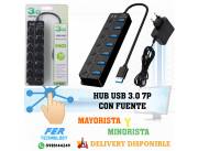 HUB USB 3.0 7P CON FUENTE